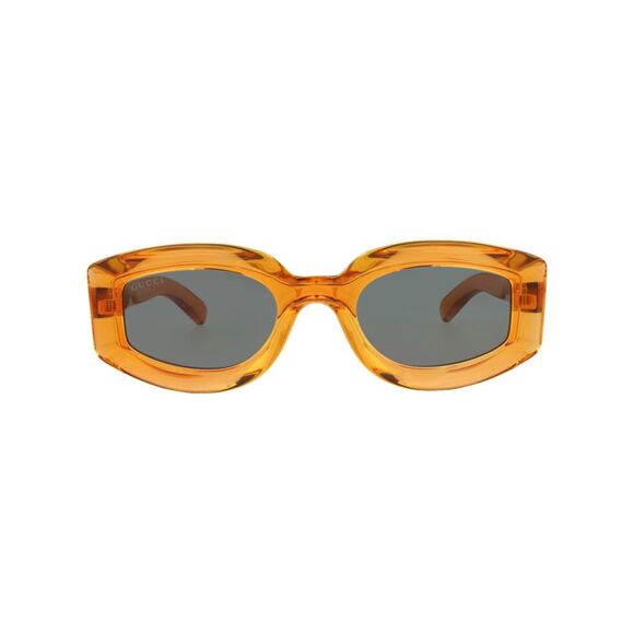 Gucci Cat Eye-Frame Injection Sunglasses Orange Womens - Picture 1 of 6